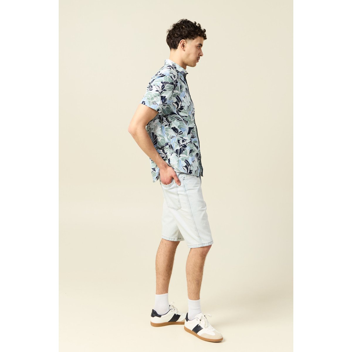 Chemise manches courtes multicolore, BONOBO