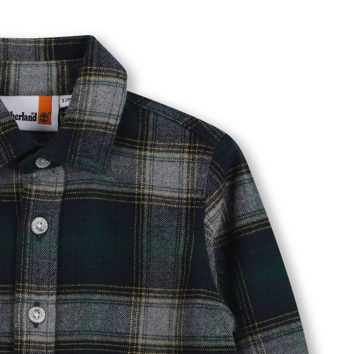 Chemise à carreaux en coton bottle green, TIMBERLAND