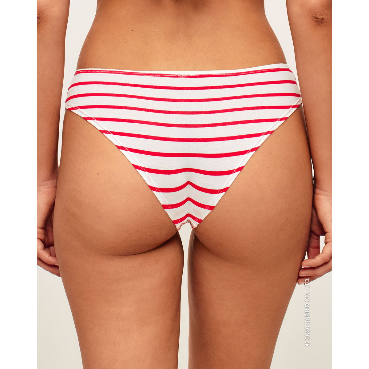 Lot de 3 culottes en coton Hello Kitty BOTTLIZ RAYIKI rouge, UNDIZ