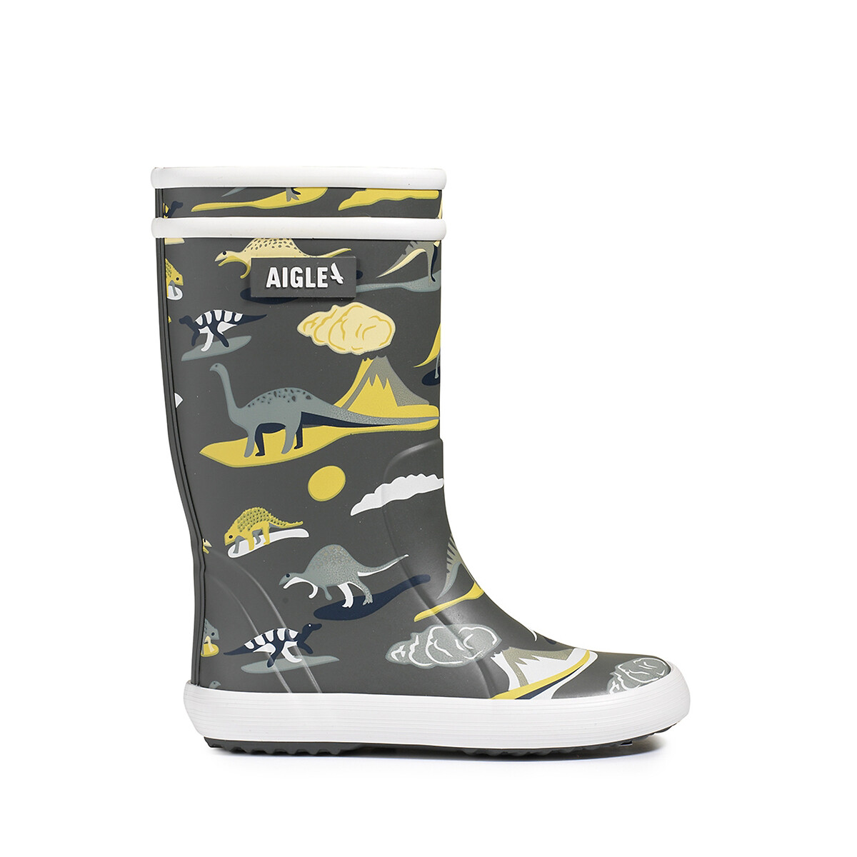 Stivali da pioggia Lolly Pop Play2 marrone/kaki, AIGLE