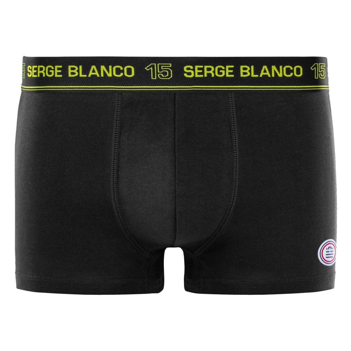 Lot De 4 Boxers Coton noir/bleu/rouge/orange/jaune, SERGE BLANCO