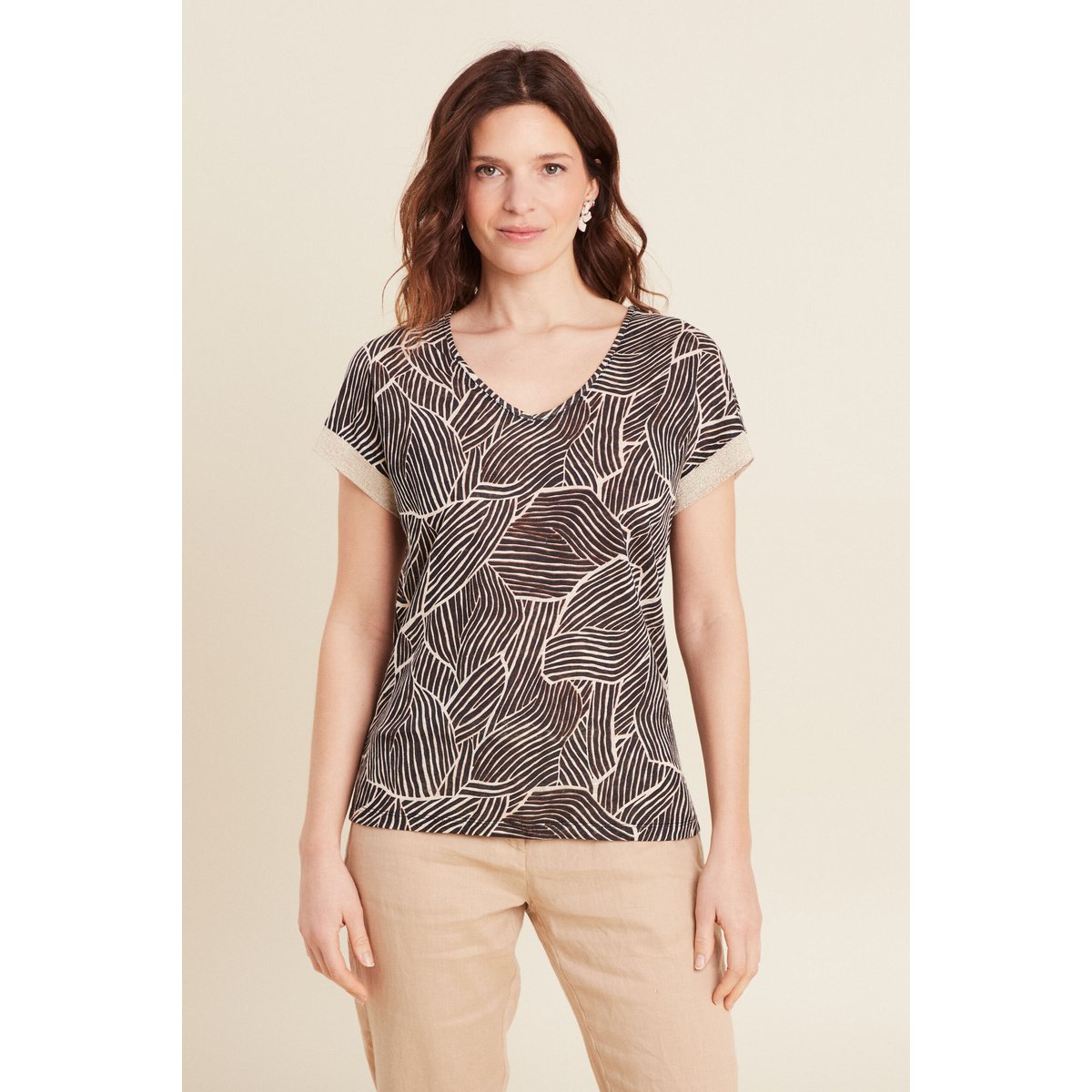 T-shirt manches courtes noir, BREAL