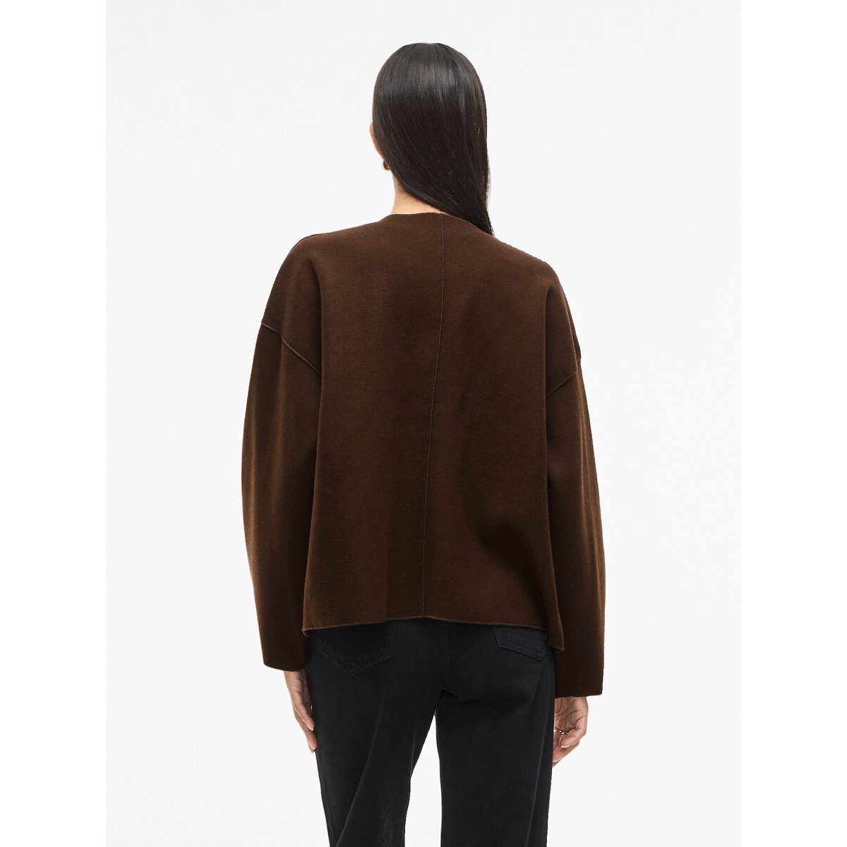 Short Oversized Jacket chocolate brown, VILA