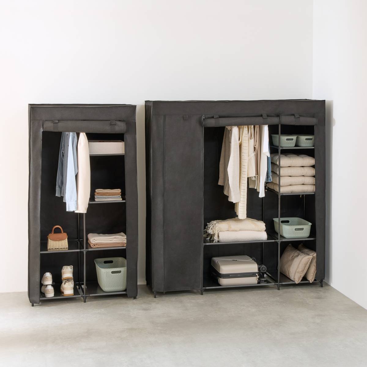 Penderie rectangulaire DRESSY noir, 5FIVE SIMPLY SMART