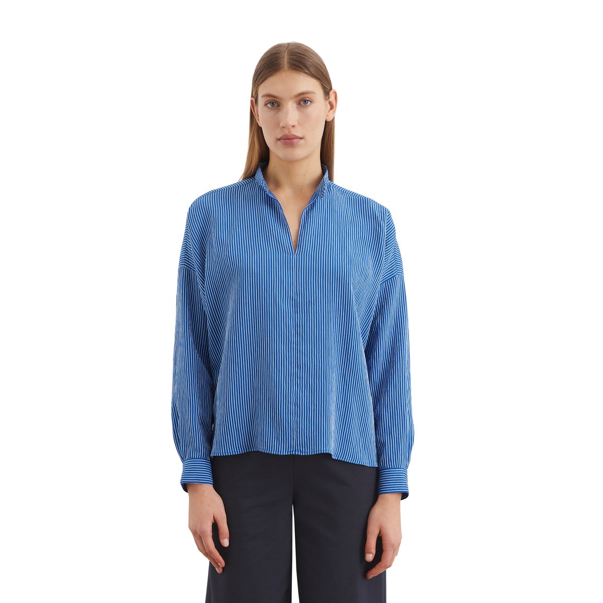 Blouse rayée relaxed avec LENZING™ ECOVERO™ multicolor, MARC O'POLO