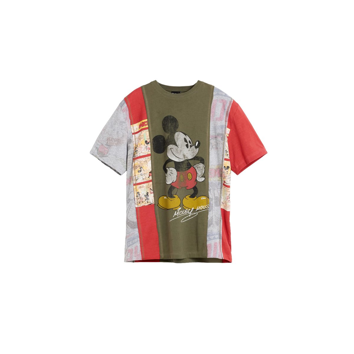 T-shirt collage Mickey™ vert, DESIGUAL