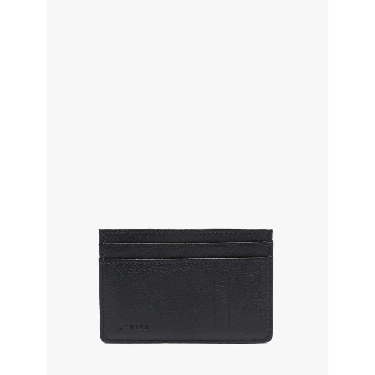 Porte-cartes Madras cuir marine, ETRIER