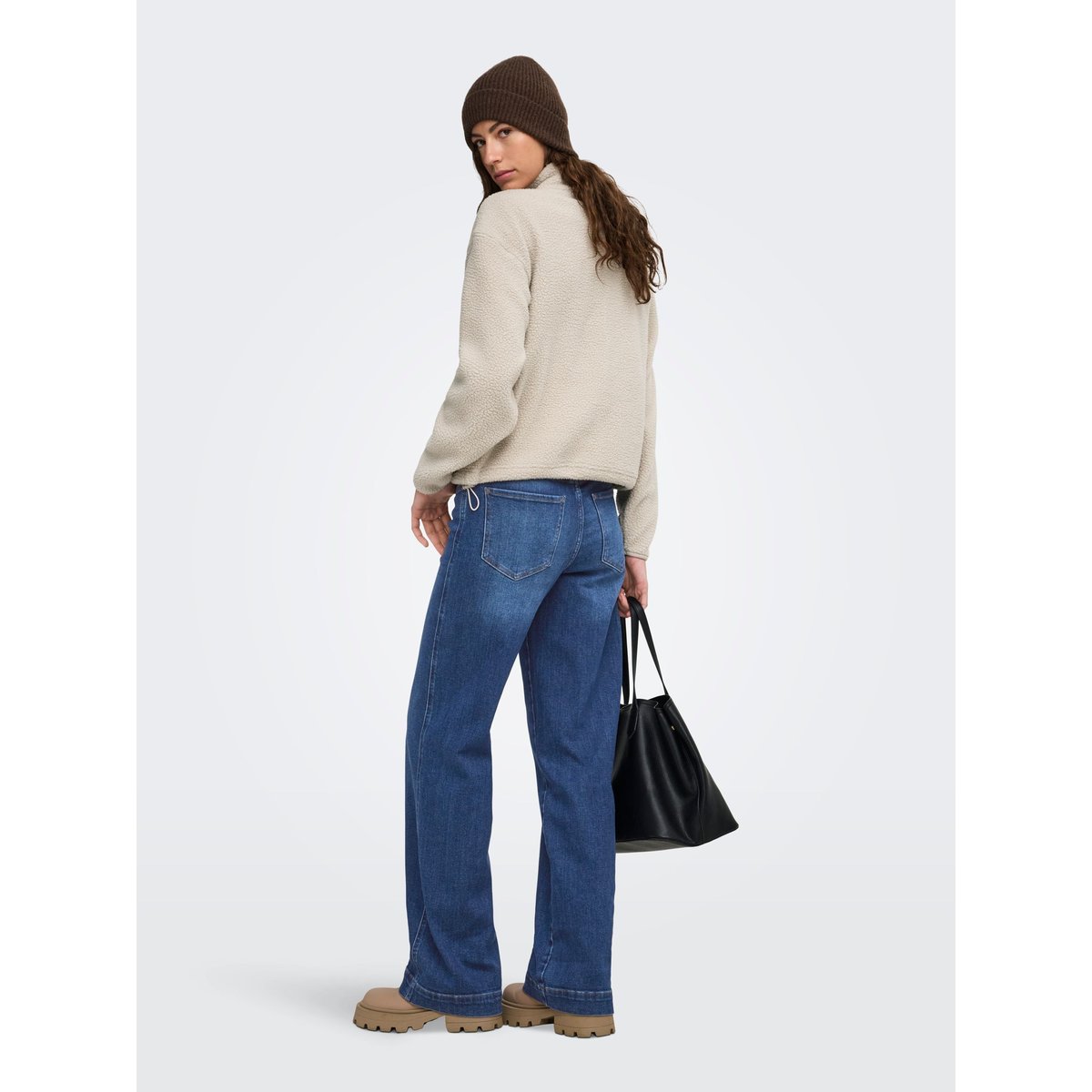 Sweat-Shirt En Polaire beige - pumice stone 1, ONLY