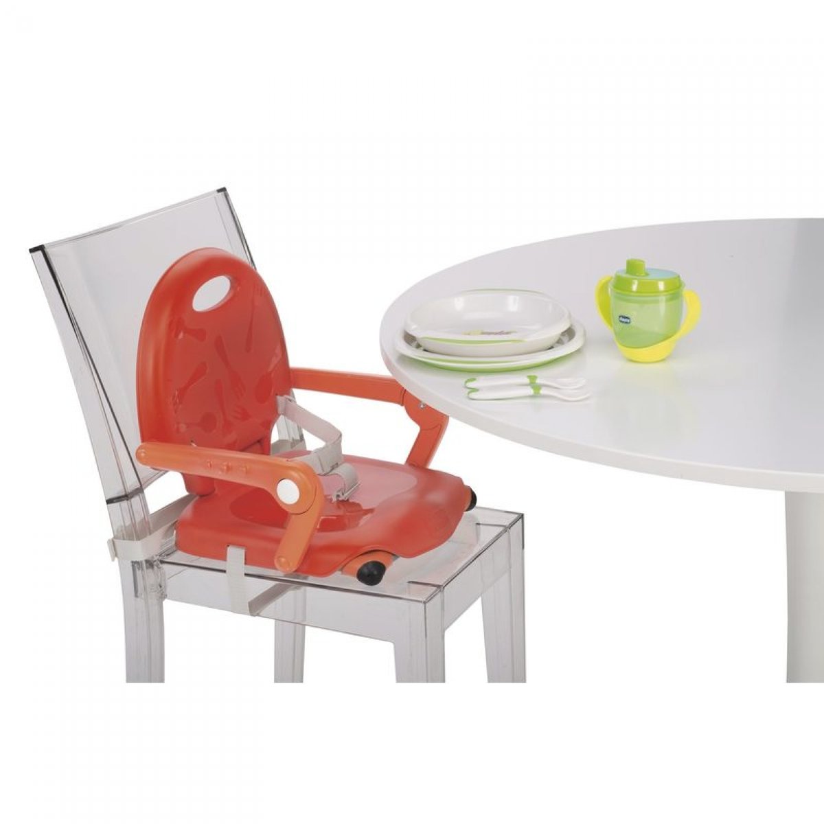 Rehausseur de chaise pocket snack poppy red, CHICCO