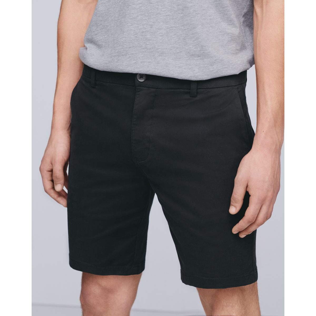 Short chino stretch noir, NEXT