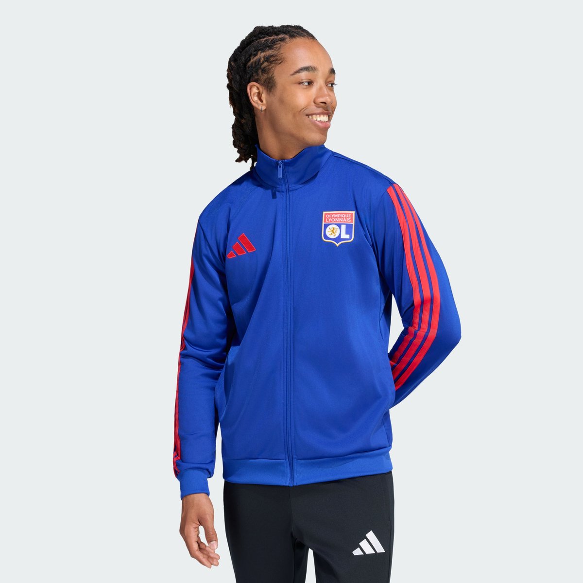 Veste De Survêtement Olympique Lyonnais Dna Veste De Survêtement Olympique Lyonnais Dna semi lucid blue, adidas Performance