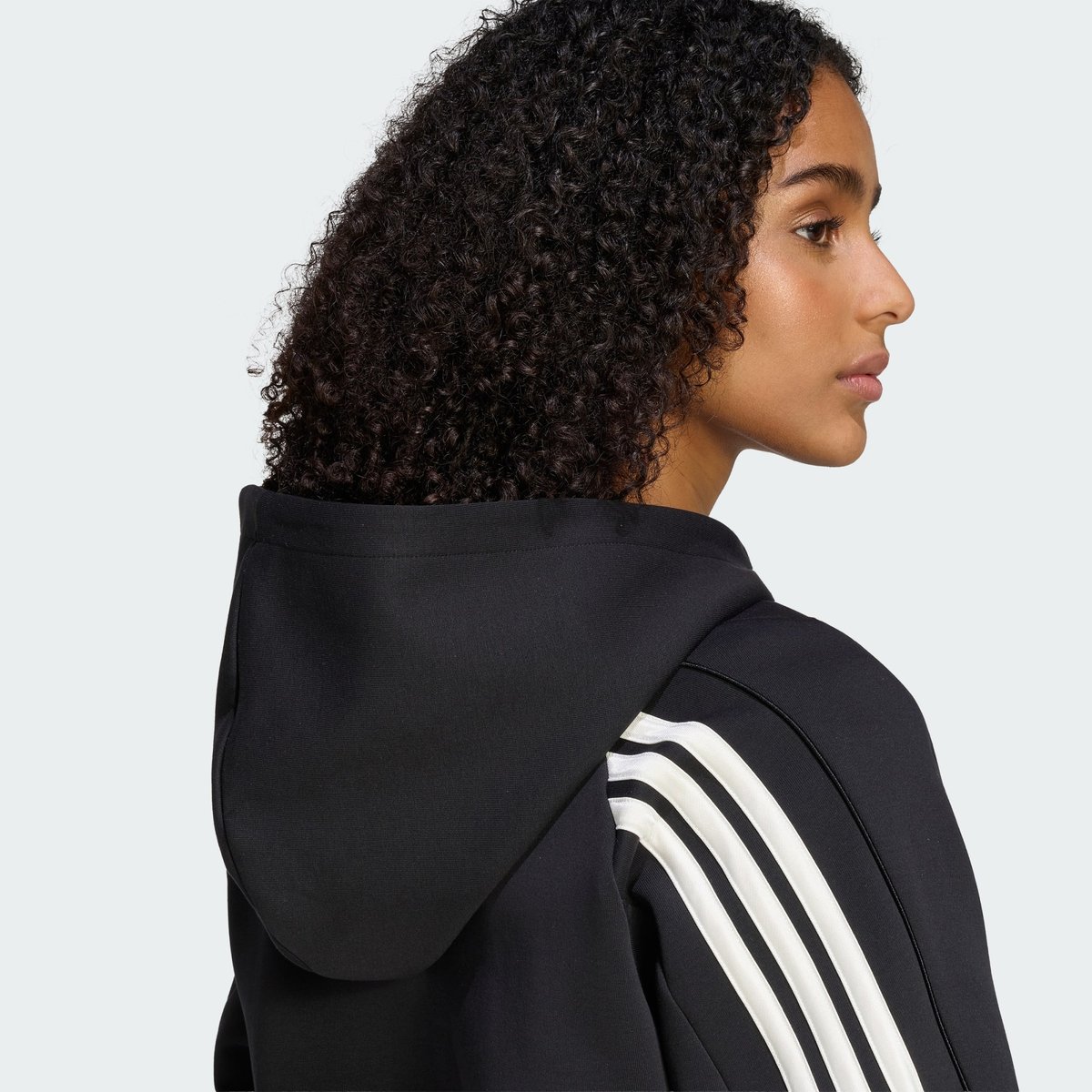 Veste À Capuche Zip Intégral 3 Bandes Stadium Veste À Capuche Zip Intégral 3 Bandes Stadium black, ADIDAS SPORTSWEAR