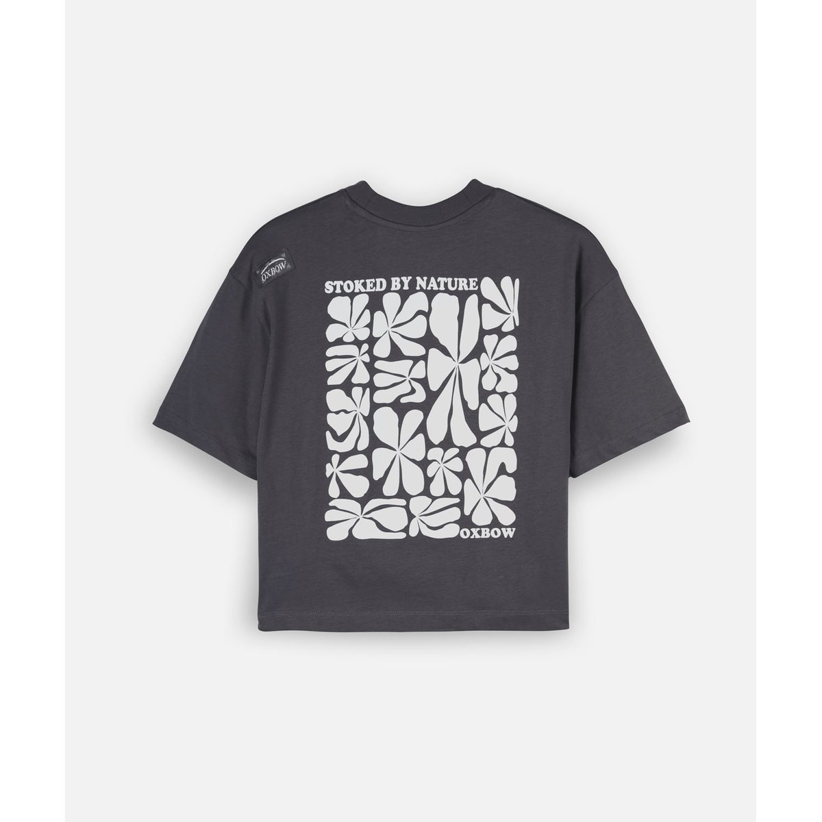 Tee-shirt manches courtes RETROFLO caviar, OXBOW