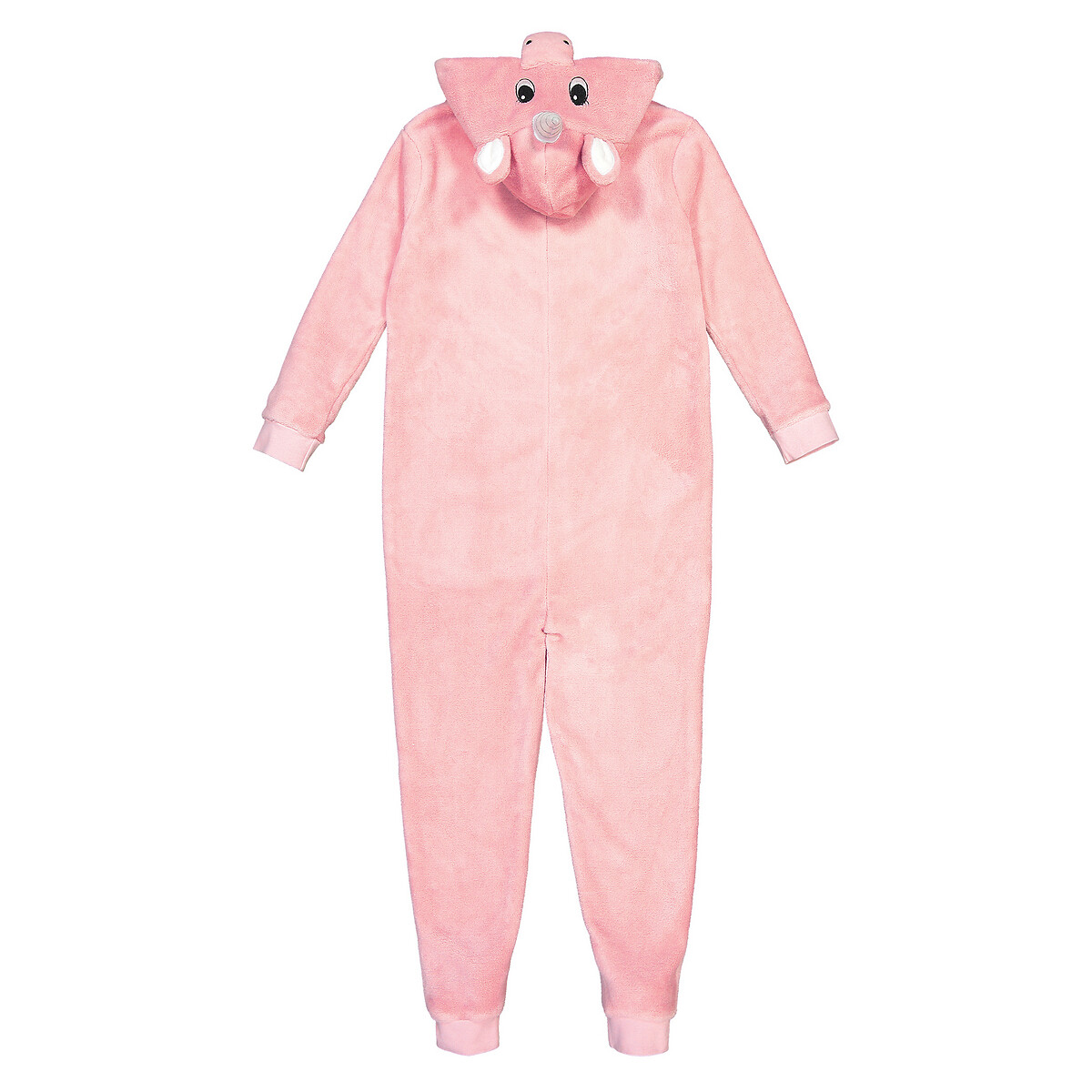 Onesie met kap eenhoorn in fleece roze, LA REDOUTE COLLECTIONS