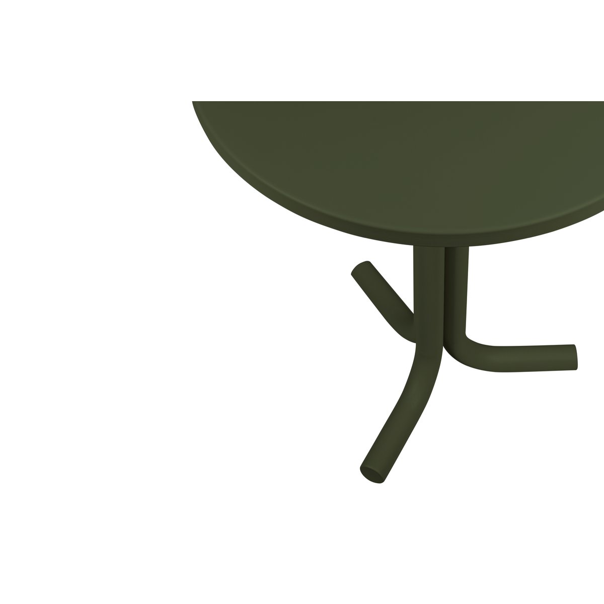 Table bistro Nokk en acier galvanisé - pour 2 personnes vert forêt, NOO.MA