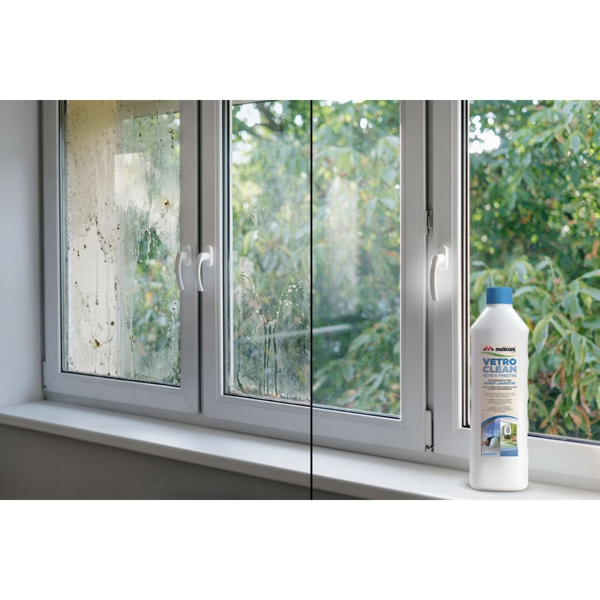 Détergent VETRO CLEAN robots et laveur de vitres couleur unique, MELICONI