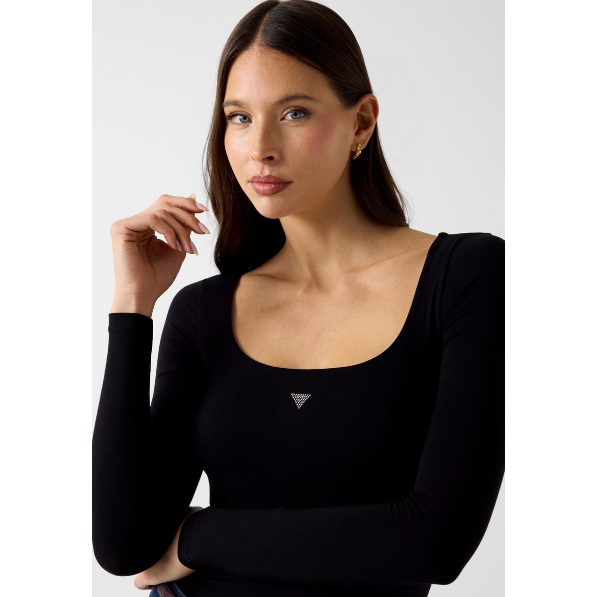 Body En Mélange De Viscose noir, GUESS