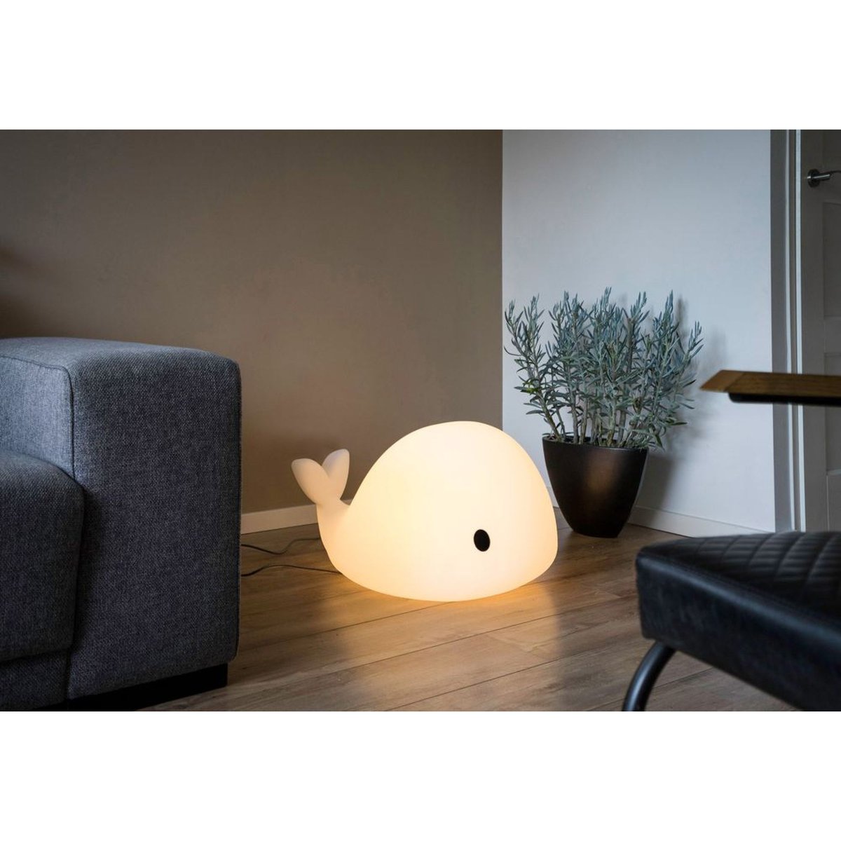 Grande veilleuse baleine Moby blanc, FLOW