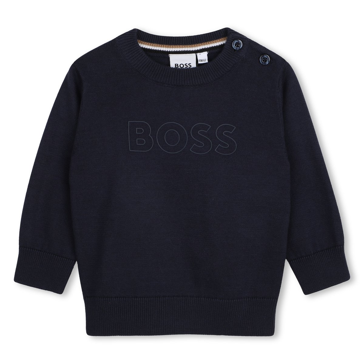 Pull tricot bleu cargo, BOSS KIDSWEAR
