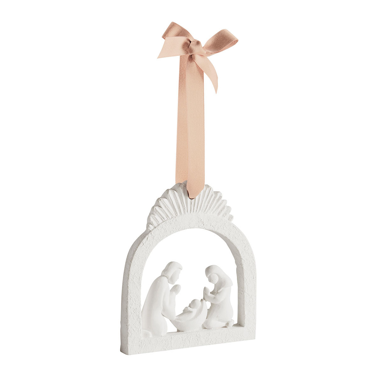 Crèche parfumée Orange Cannelle RUBANS DE FÊTE blanc, MATHILDE M
