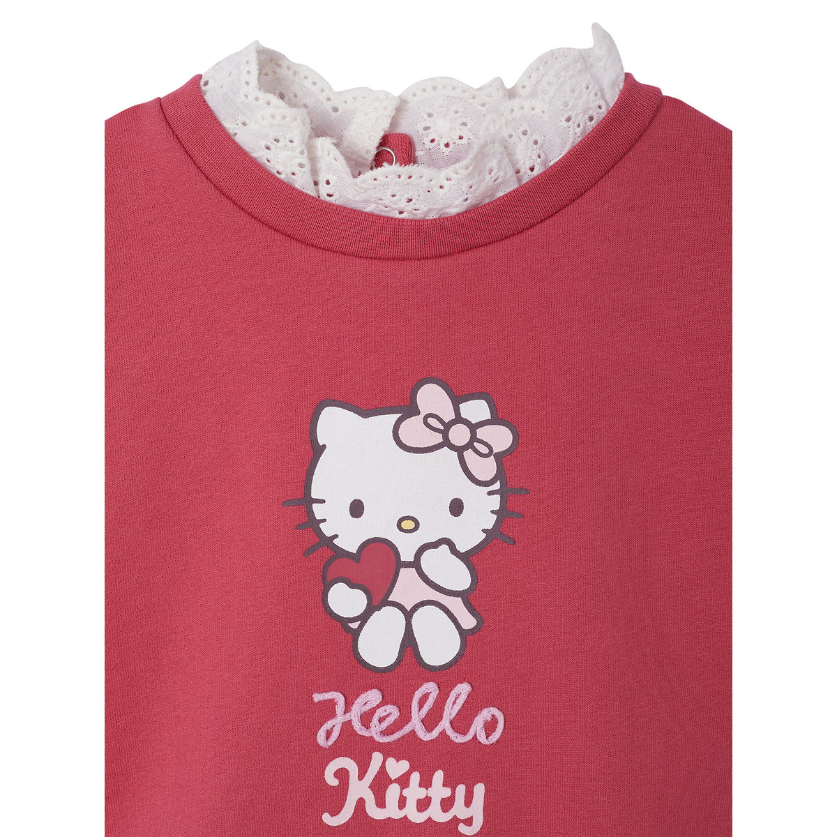 Sweat Hello Kitty framboise, VERTBAUDET