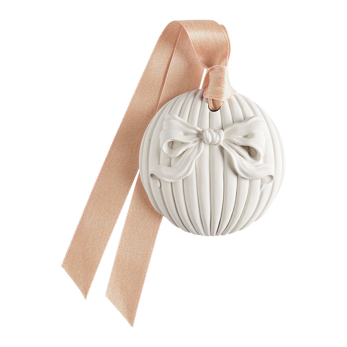Coffret boules de Noël Orange Cannelle RUBANS DE FÊTE blanc, MATHILDE M