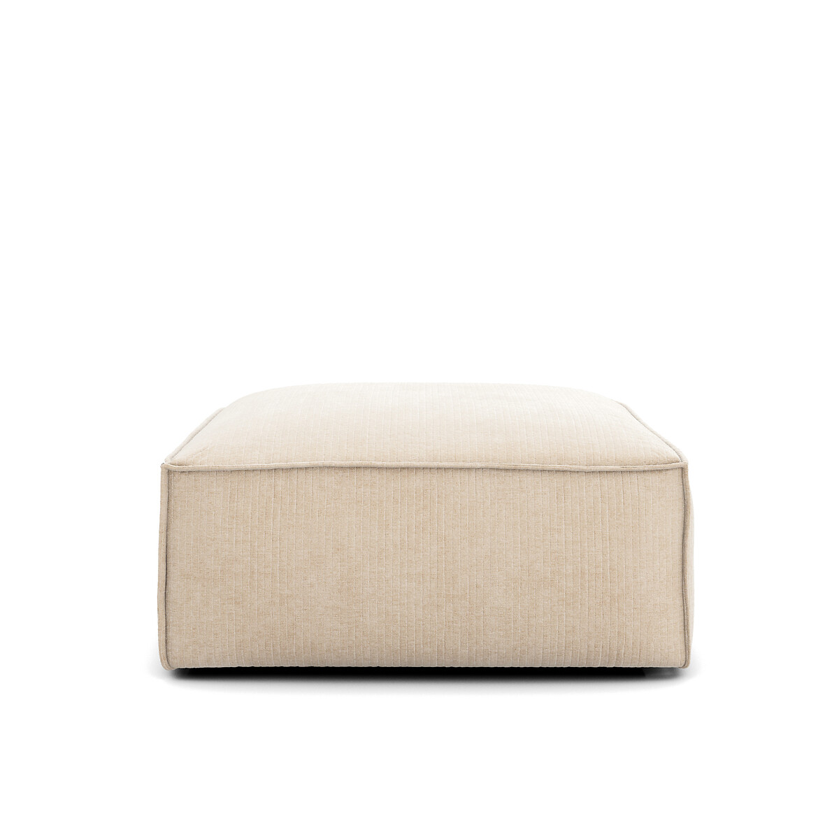 Pouf modulable, velours côtelé vintage, Seven bronze, LA REDOUTE INTERIEURS