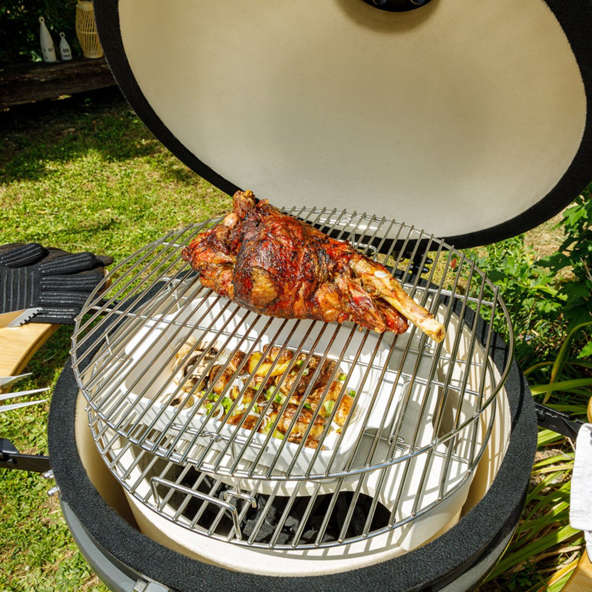 Barbecue kamado à charbon noir, SOMAGIC