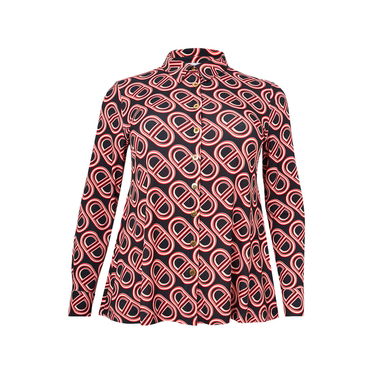 Chemise imprimée noir, YOEK
