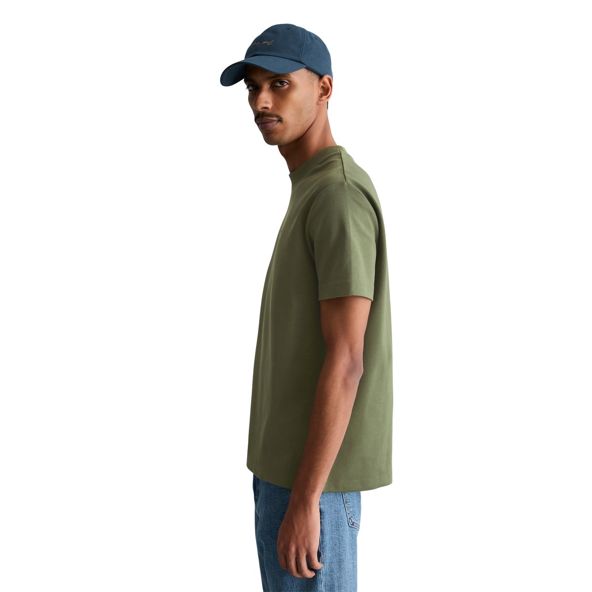 T-shirt relaxed en jersey de coton bio épais vert fonce, MARC O’POLO DENIM