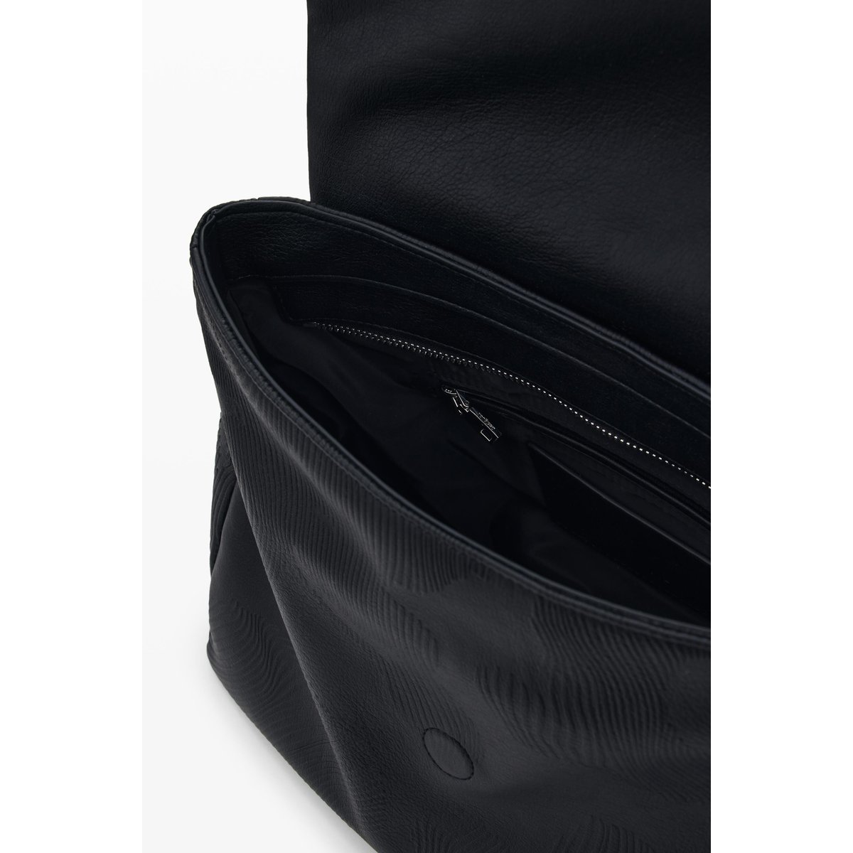 Sac à dos moyen brodé avec charms noir, DESIGUAL