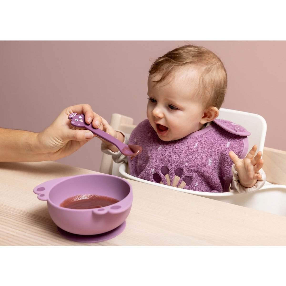 Bol en silicone avec ventouse violet, TRIXIE