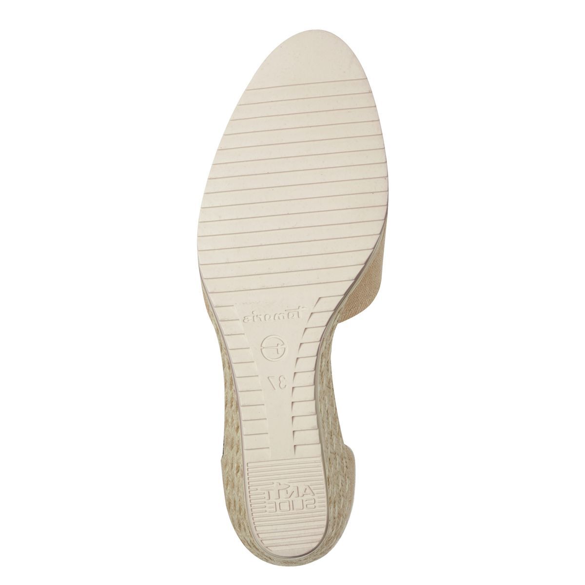 Escarpins compensés compensée beige ivoire camel, TAMARIS