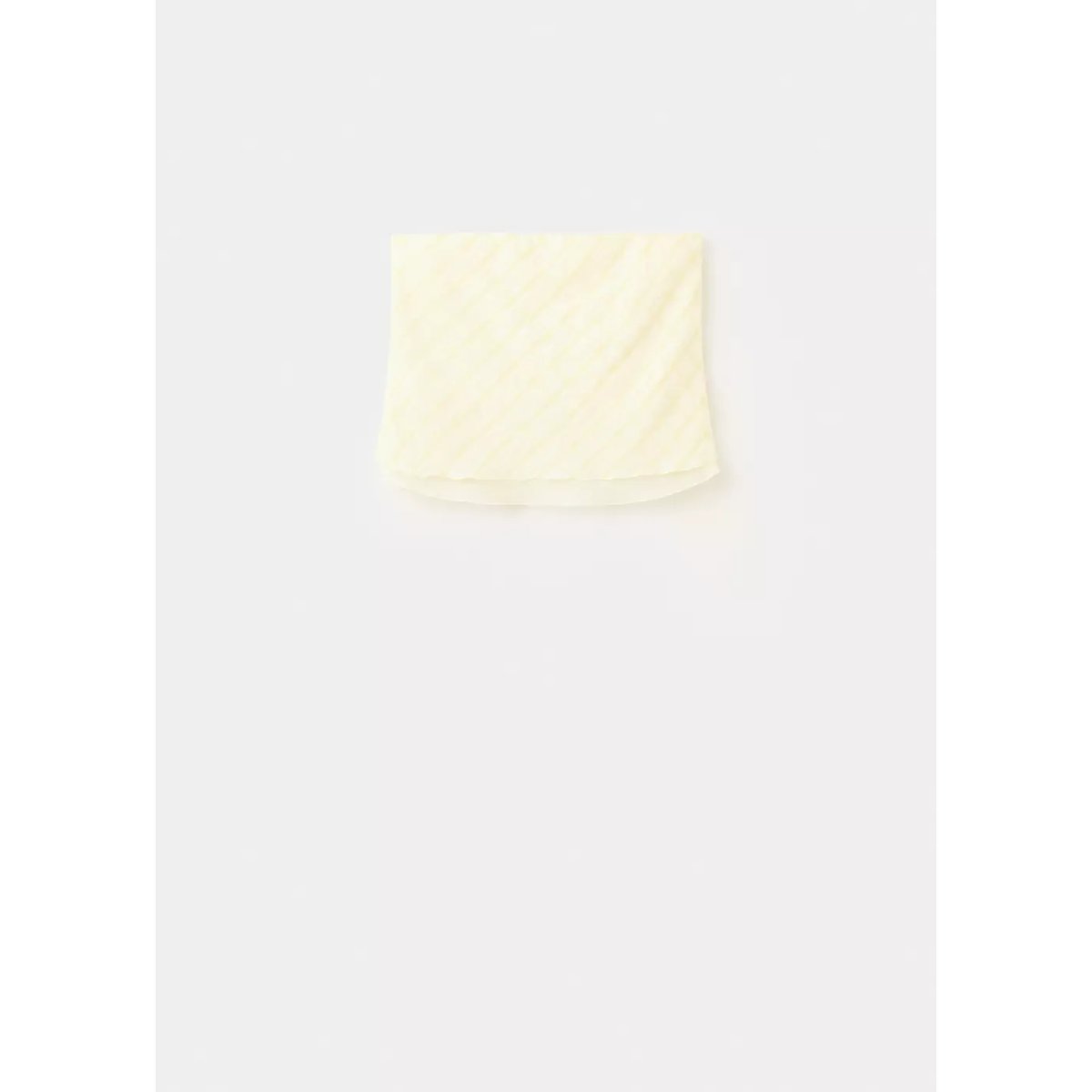 Bustier à carreaux jaune, MANGO