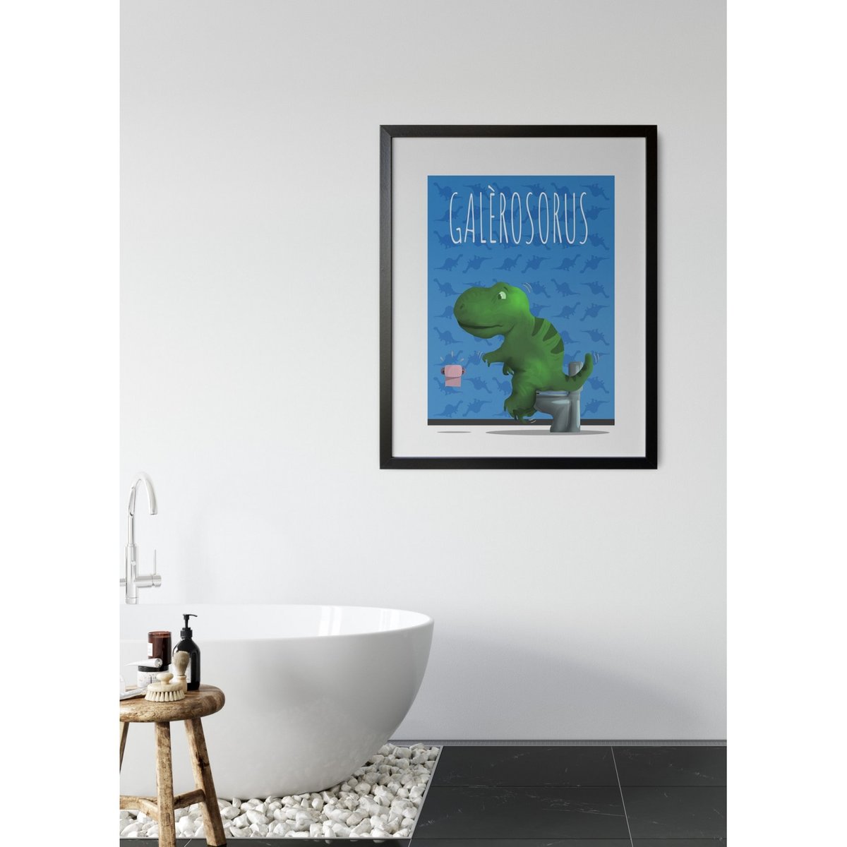 Affiche 'Galèrosorus' blanc, L'AFFICHERIE