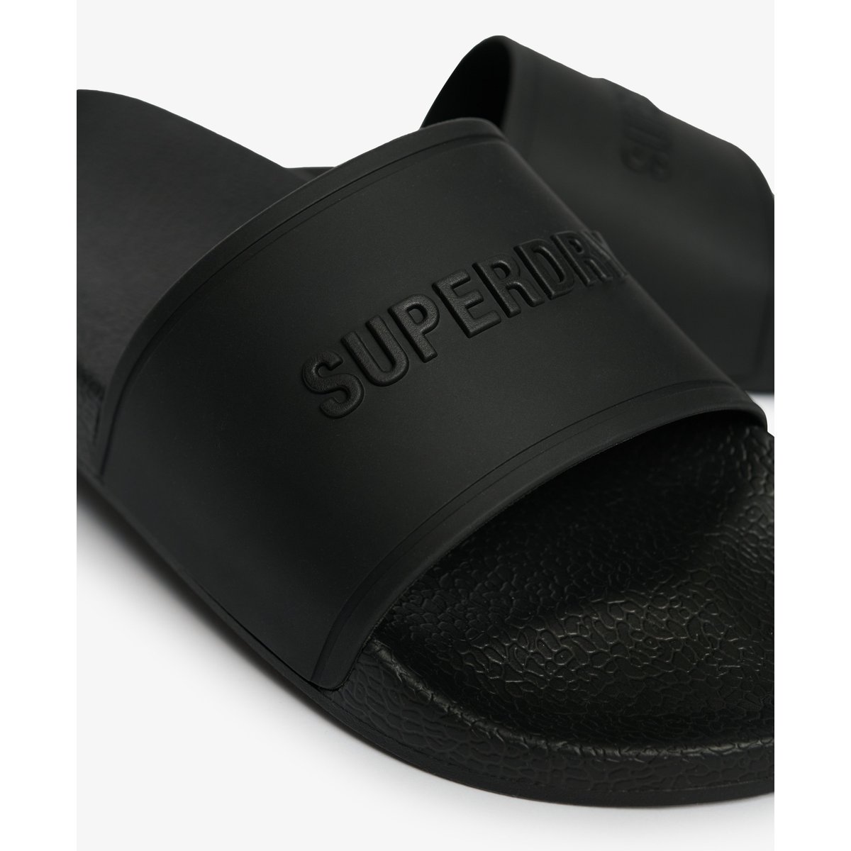 Claquettes de Piscine Premium à Motif noir, SUPERDRY