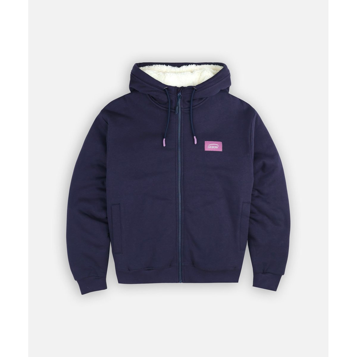 Sweat capuche doublé sherpa SWIPS deep marine, OXBOW