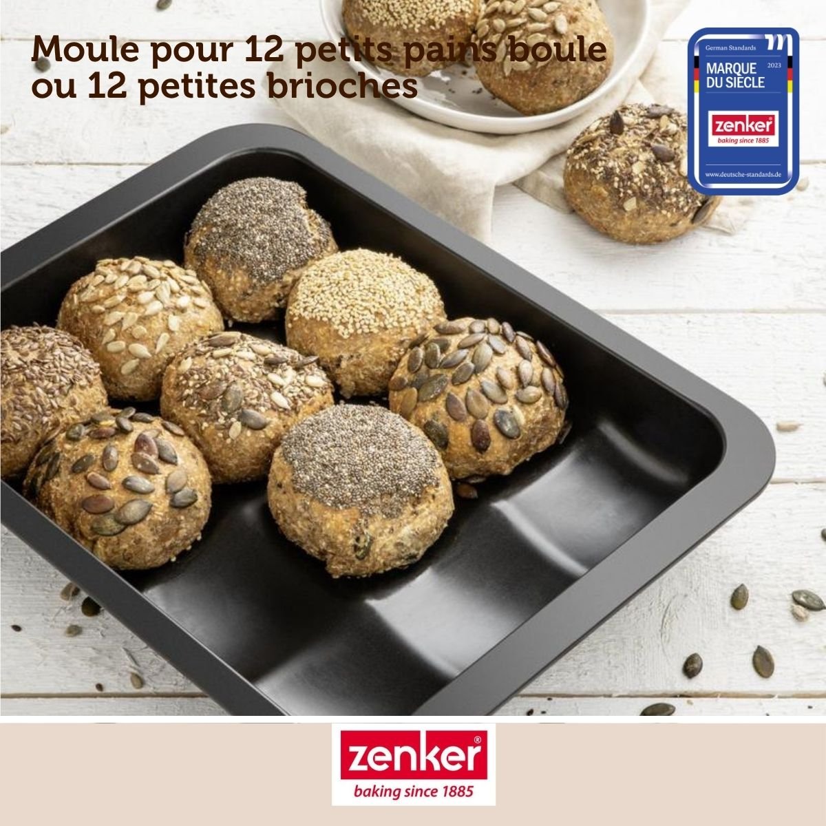Set de 5 ustensiles de pâtisserie moule à gâteaux bols spatule noir, ZENKER