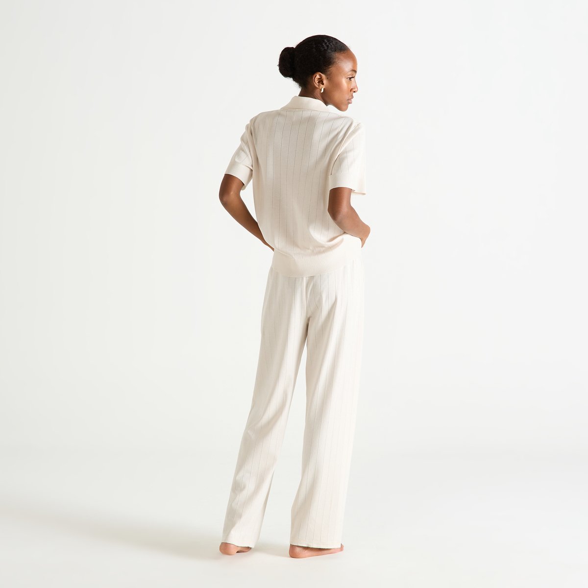 Pantalon en tricot ÉNORA sable, LAURENCE TAVERNIER