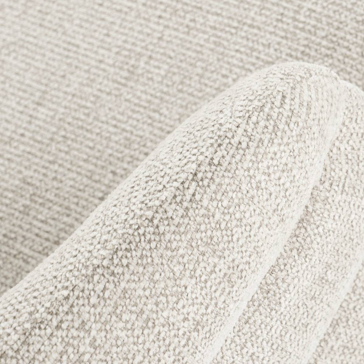 Chaise tissu pieds métal FLORINE blanc, MADE IN MEUBLES