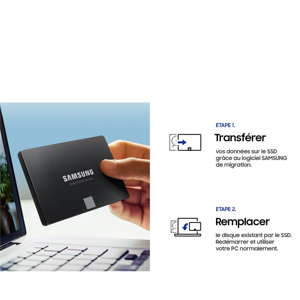 Disque dur SSD interne 870 EVO 250Go couleur unique, SAMSUNG