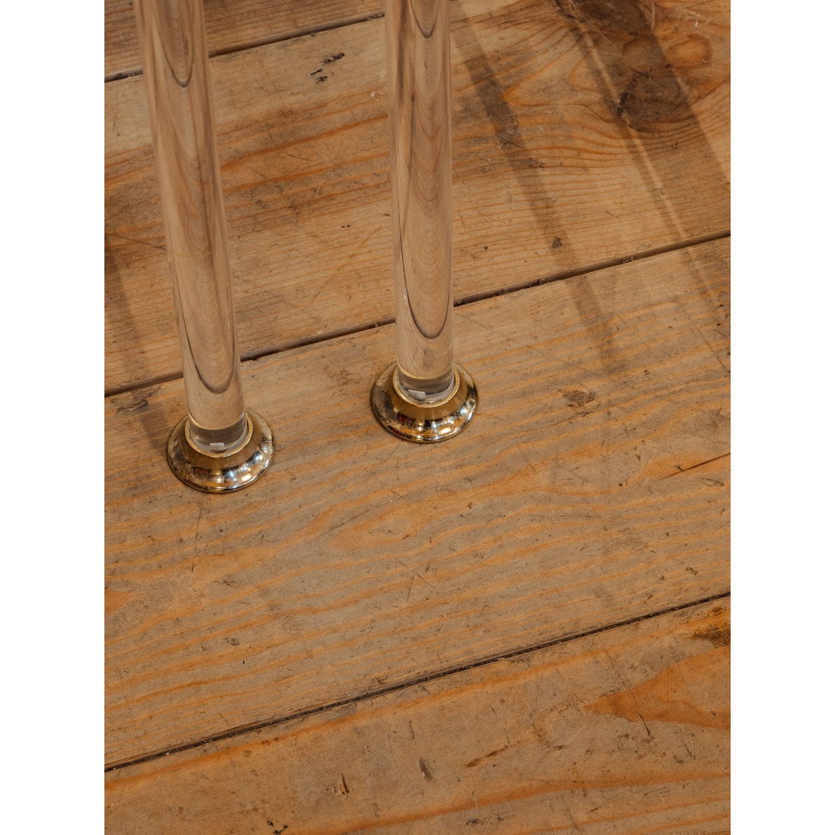 Tables gigognes en verre Barbara N°155 - Bon état transparent, DEBONGOUT