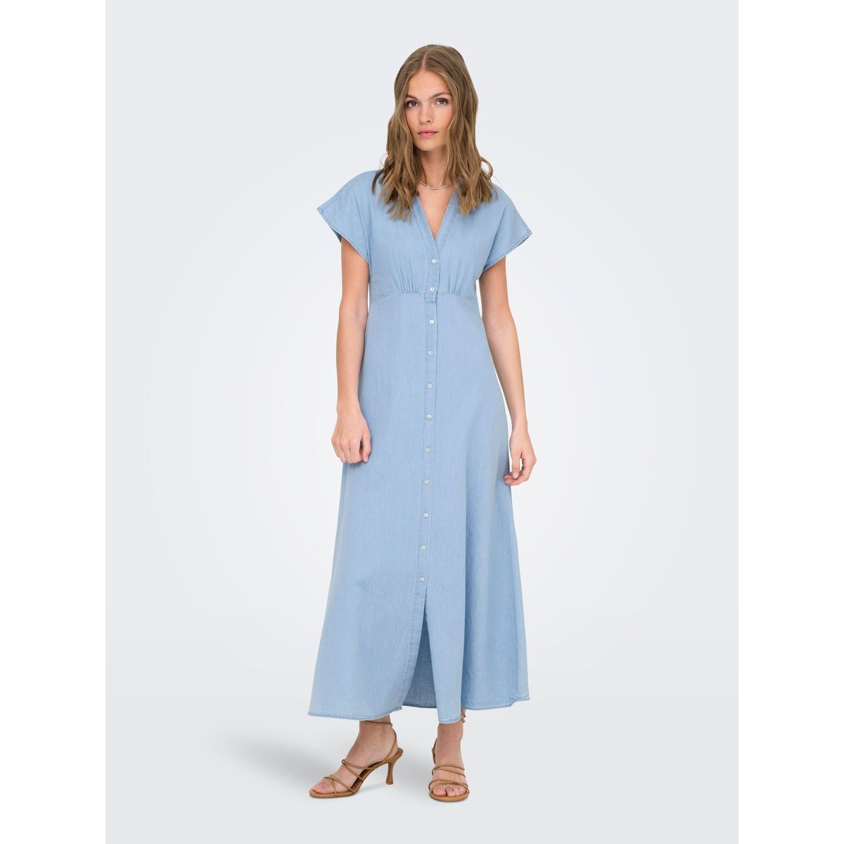Robe light blue denim, ONLY