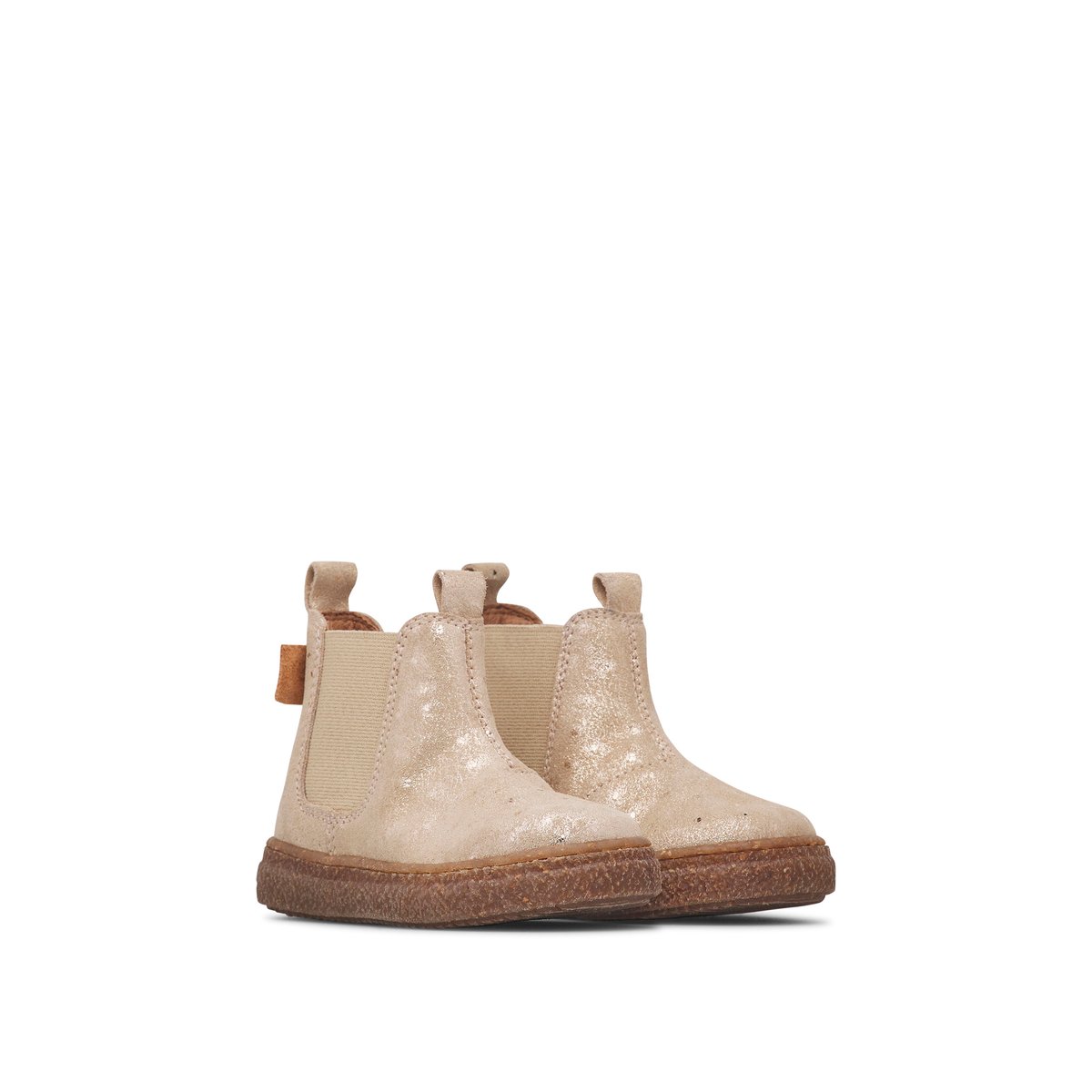 Bottines en suède FIGUS platine-marron, NATURINO