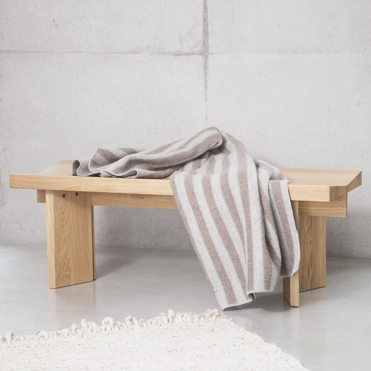 Banc chêne ARCHIE naturel clair, HABITAT