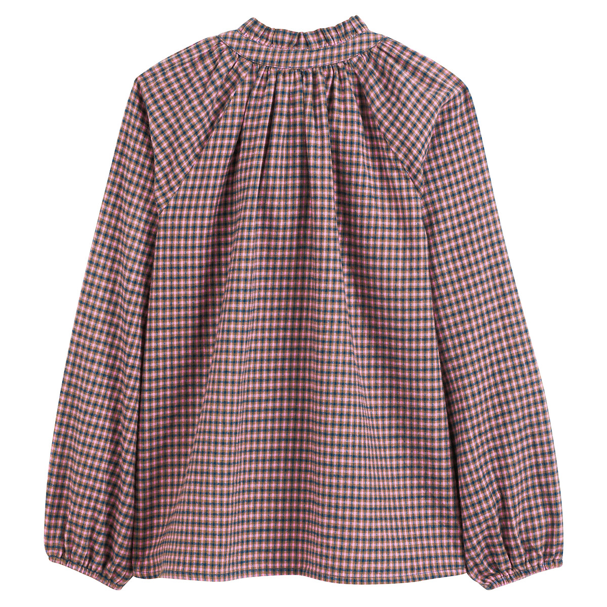 Checked Cotton Shirt in Loose Fit checked, LA REDOUTE COLLECTIONS