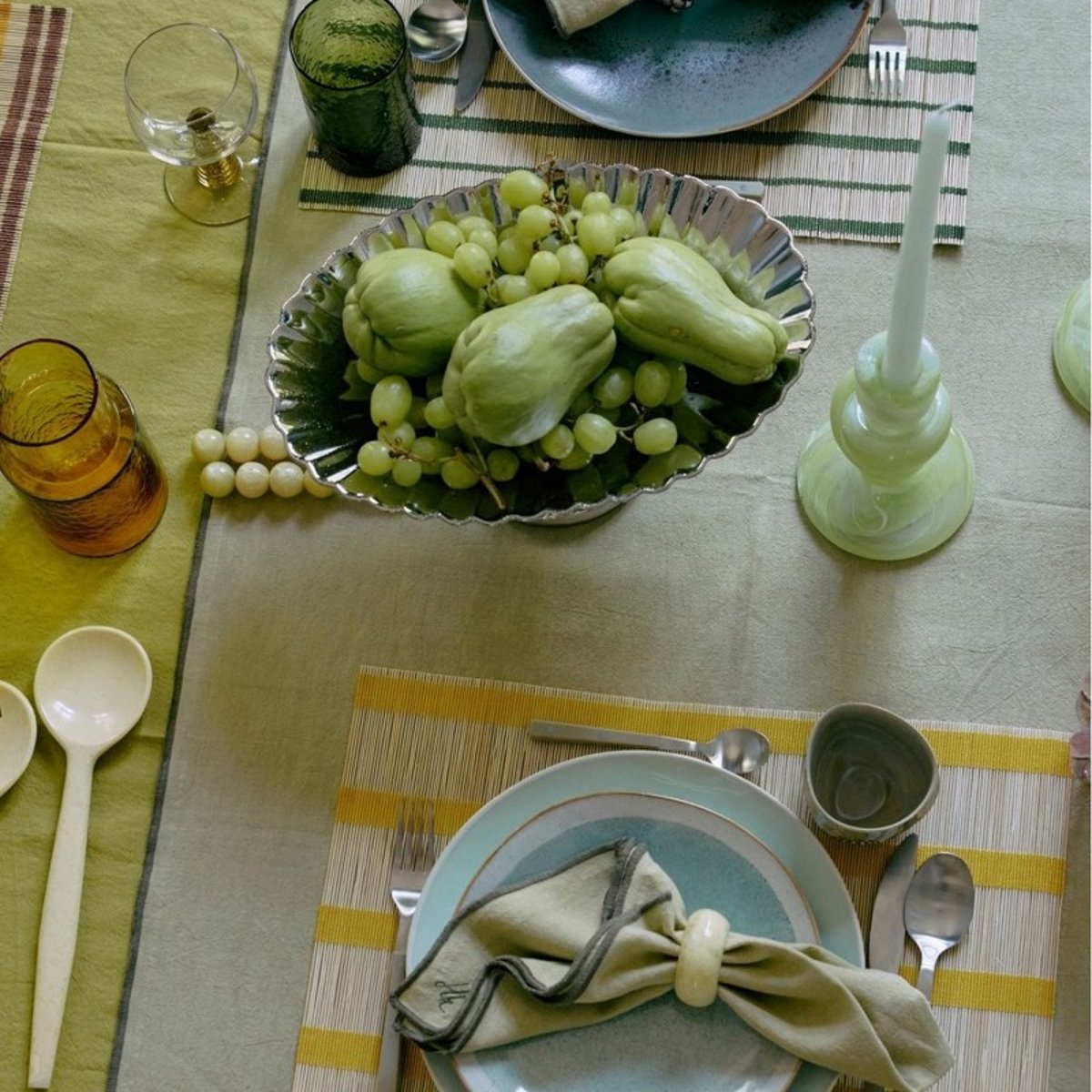 Corbeille à fruits design grès  New classics chromé, HKLIVING