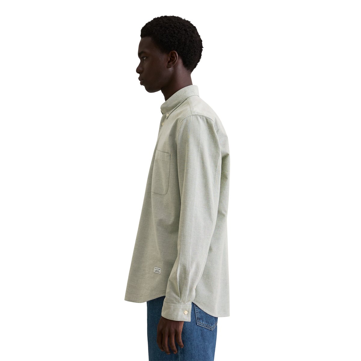 Chemise regular en coton bio de qualité Oxford vert foncé, MARC O’POLO DENIM