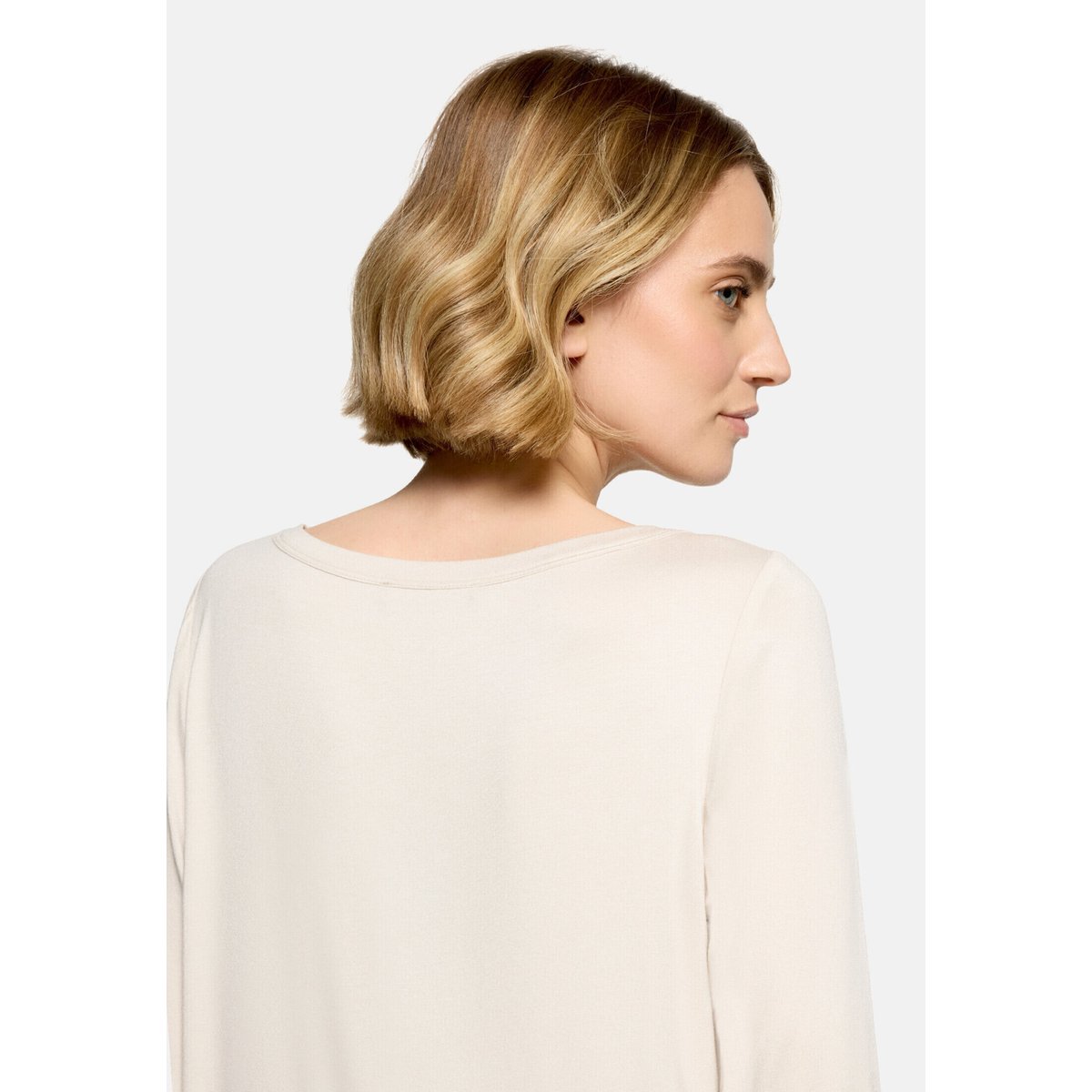 T-shirt façon blouse à patchs pastel sand, BETTY BARCLAY