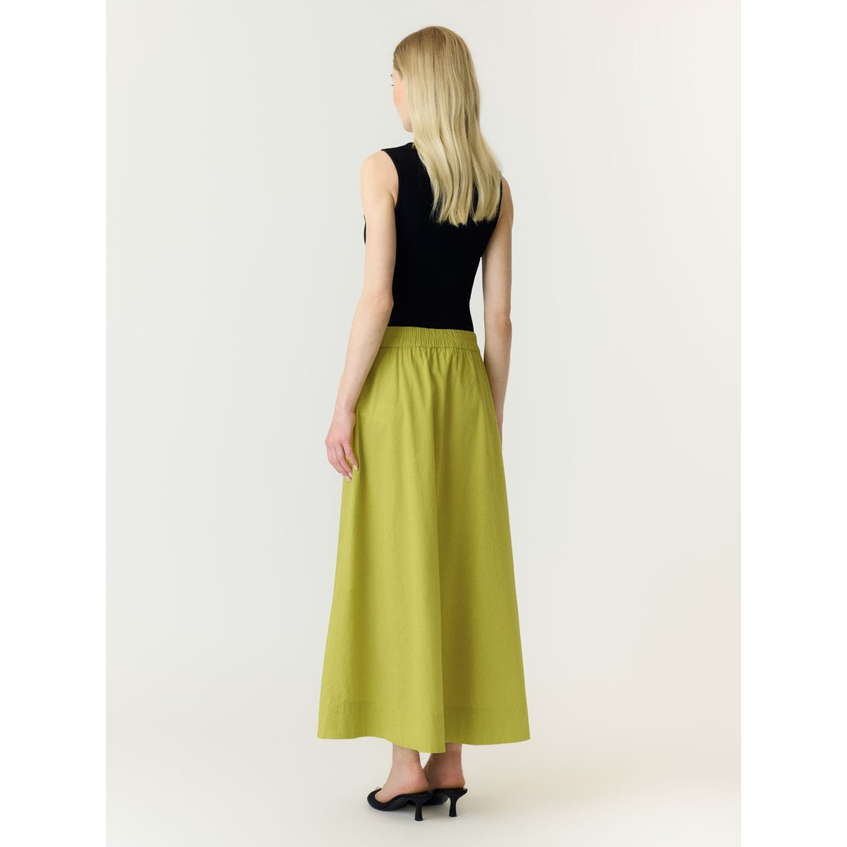 Jupe Longue vert - apple green1, YAS